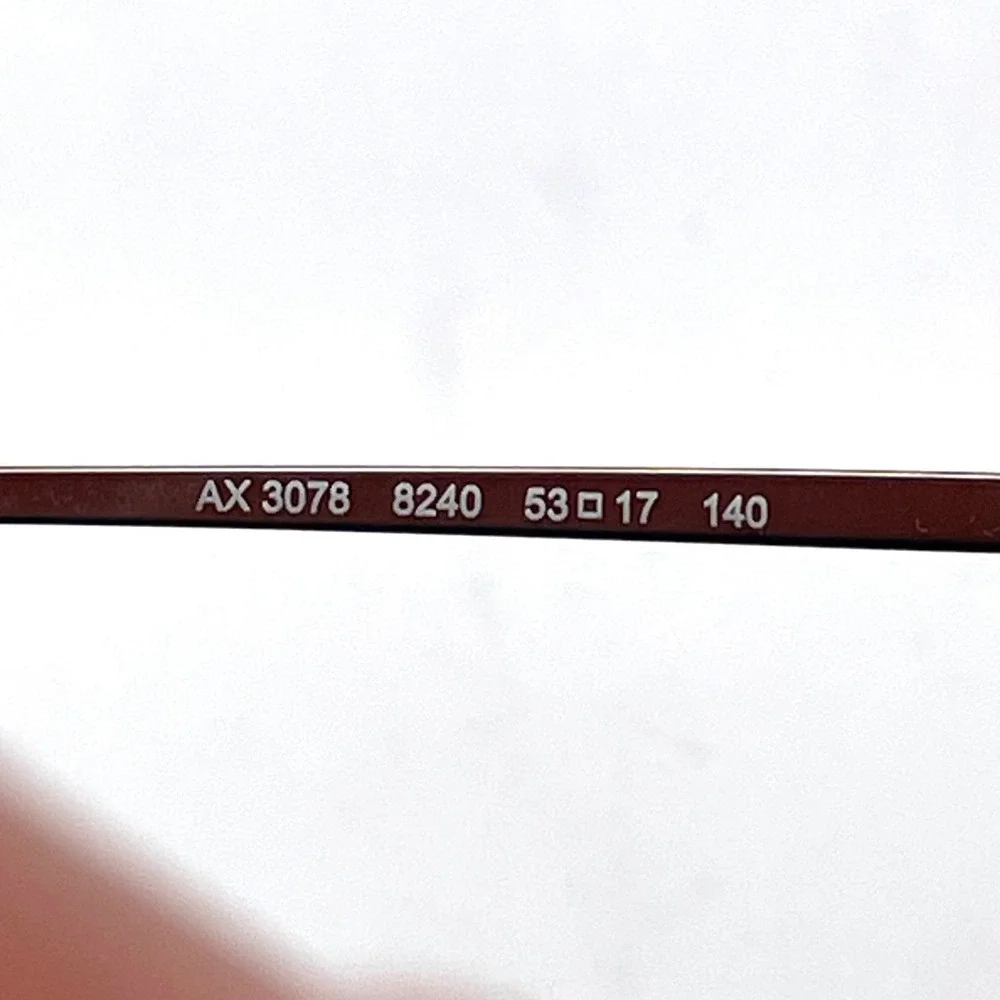 Armani Exchange AX 3078 8240 Women 53mm Taupe Rose Gold Eyeglasses Excellent